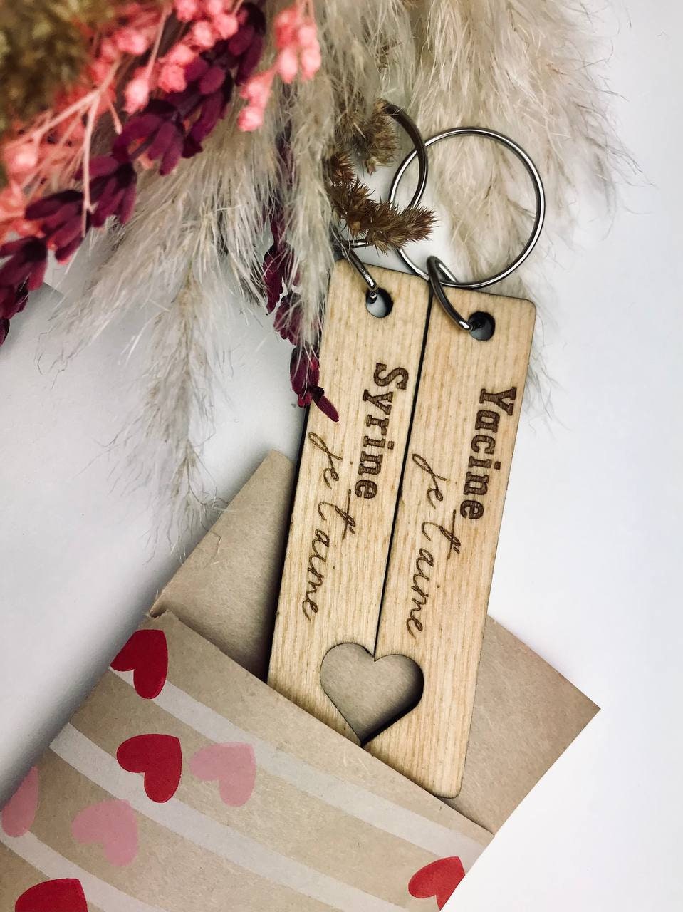 Duo de porte-clés pour les amoureux