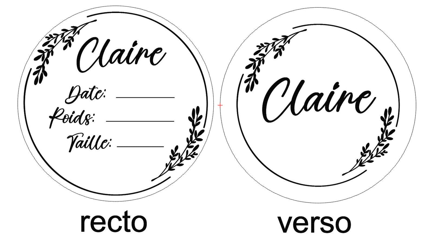 Carte bienvenue à remplir