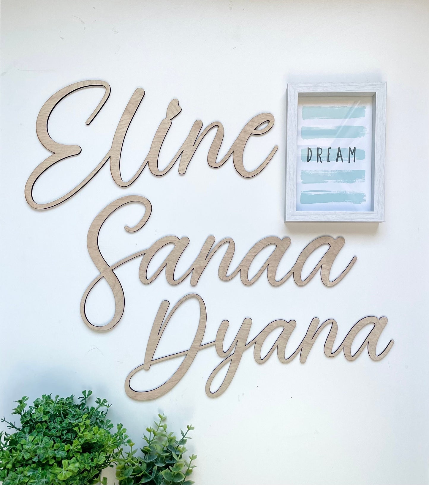 Wooden first name to personalize
