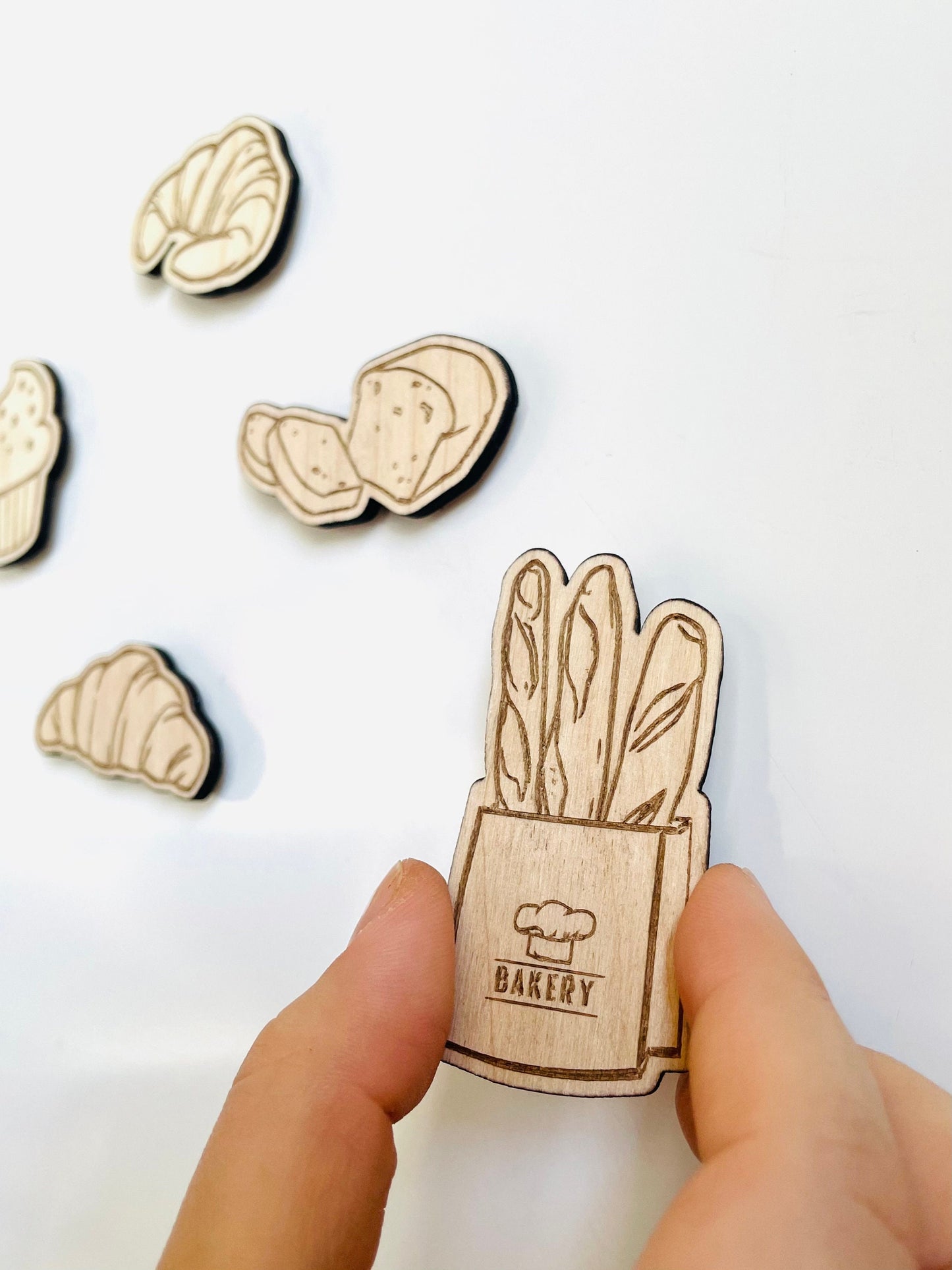 Magnets de réfrigérateur "Boulangerie"