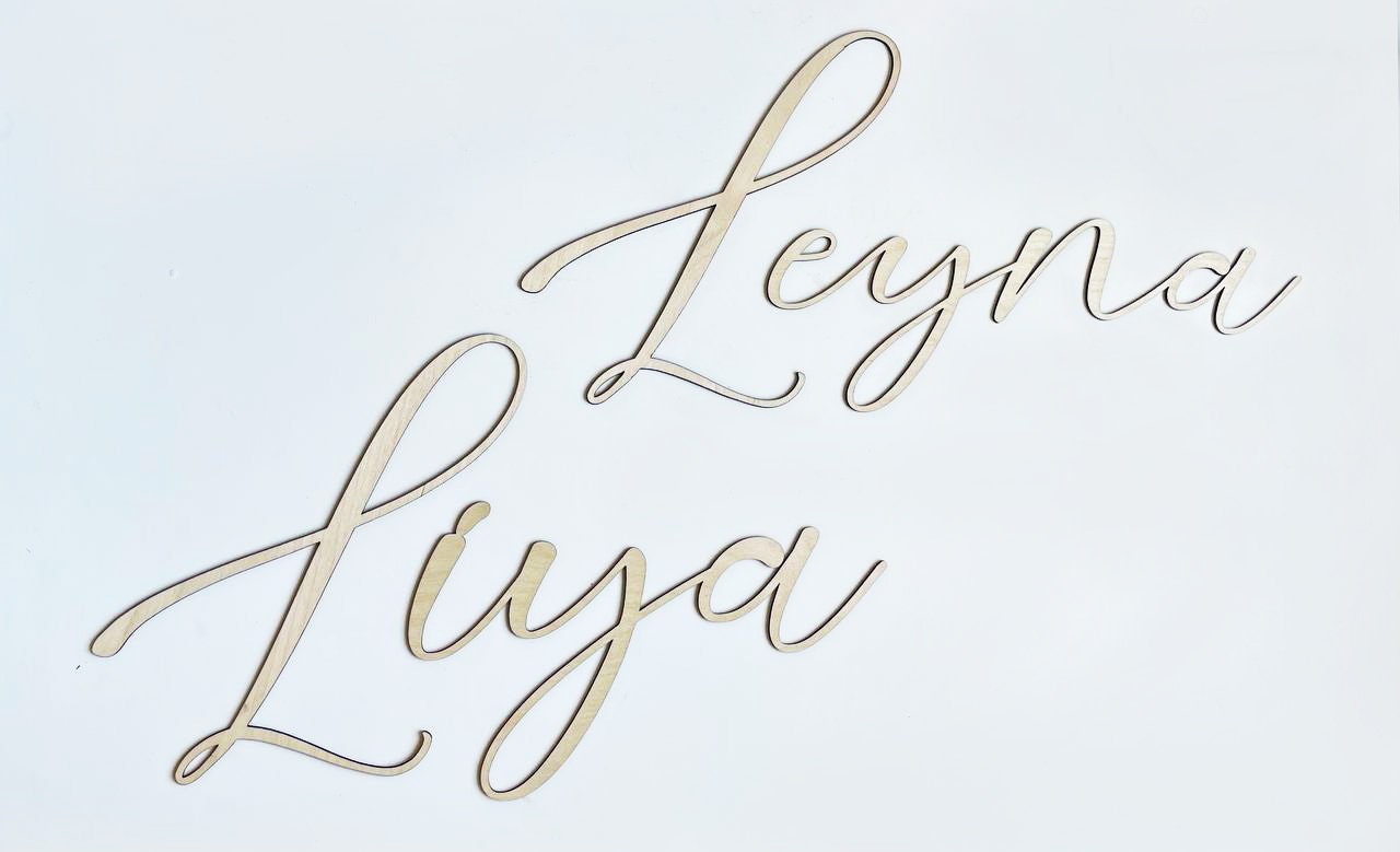 Wooden first name to personalize