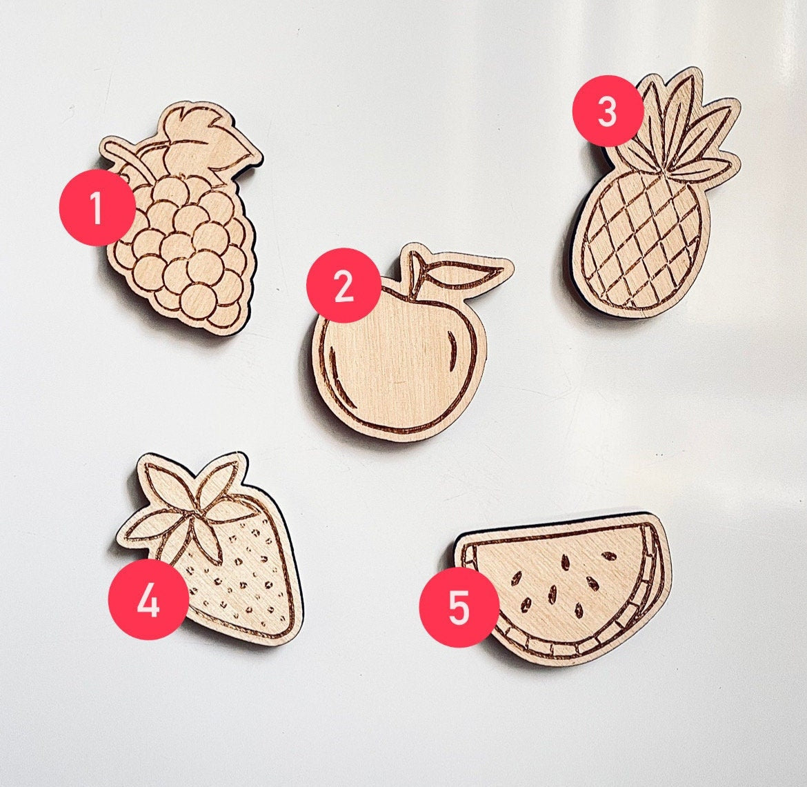 Ensemble d’aimants de réfrigérateur "Fruits"