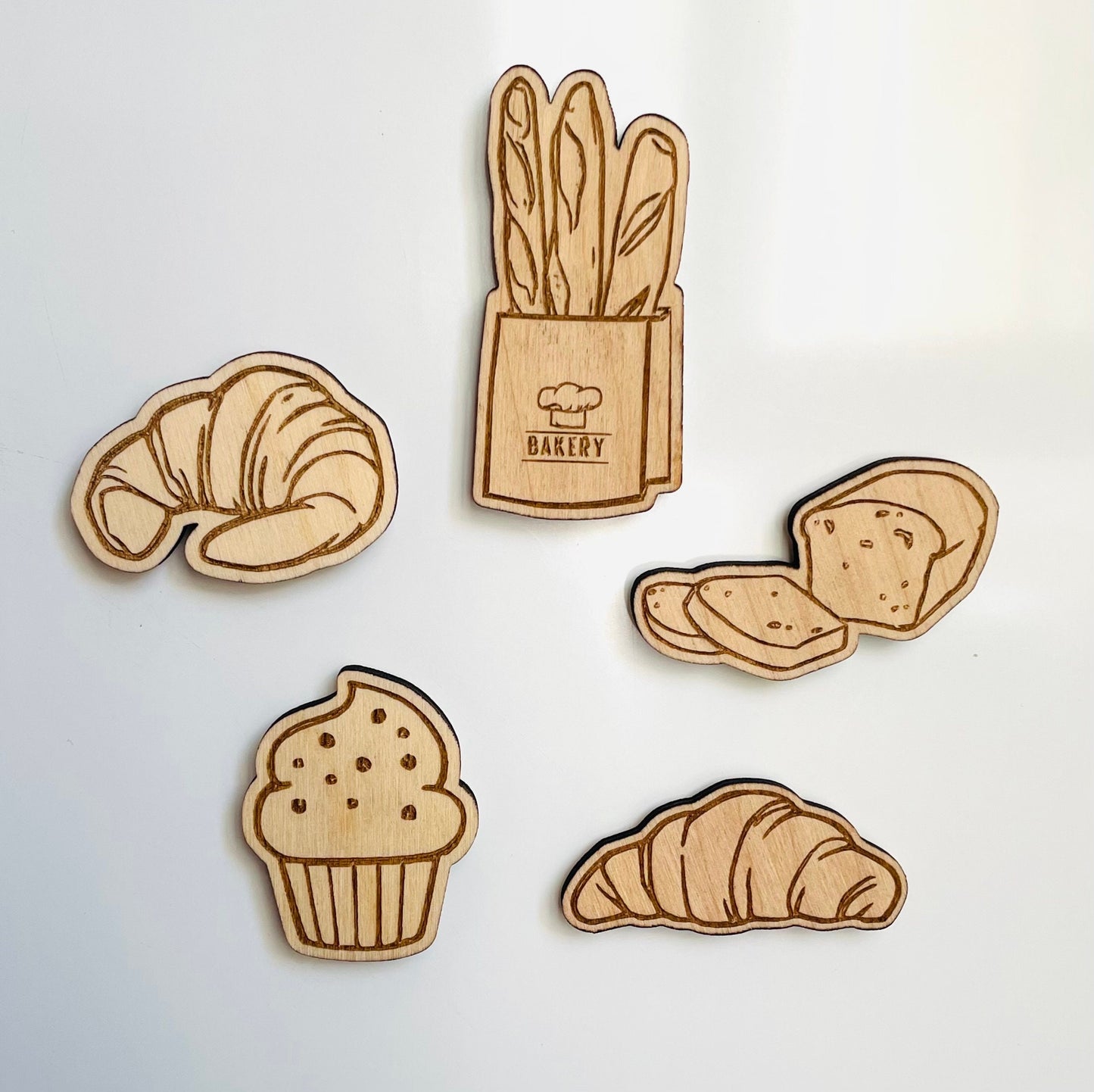 Magnets de réfrigérateur "Boulangerie"