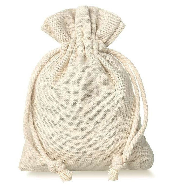 Pochons personnalisables en lin / Pochettes en coton personnalisé / Pochon cadeau Noël
