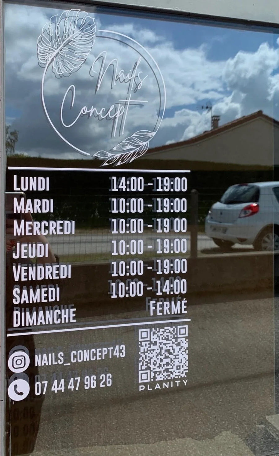 Stickers vitrine
