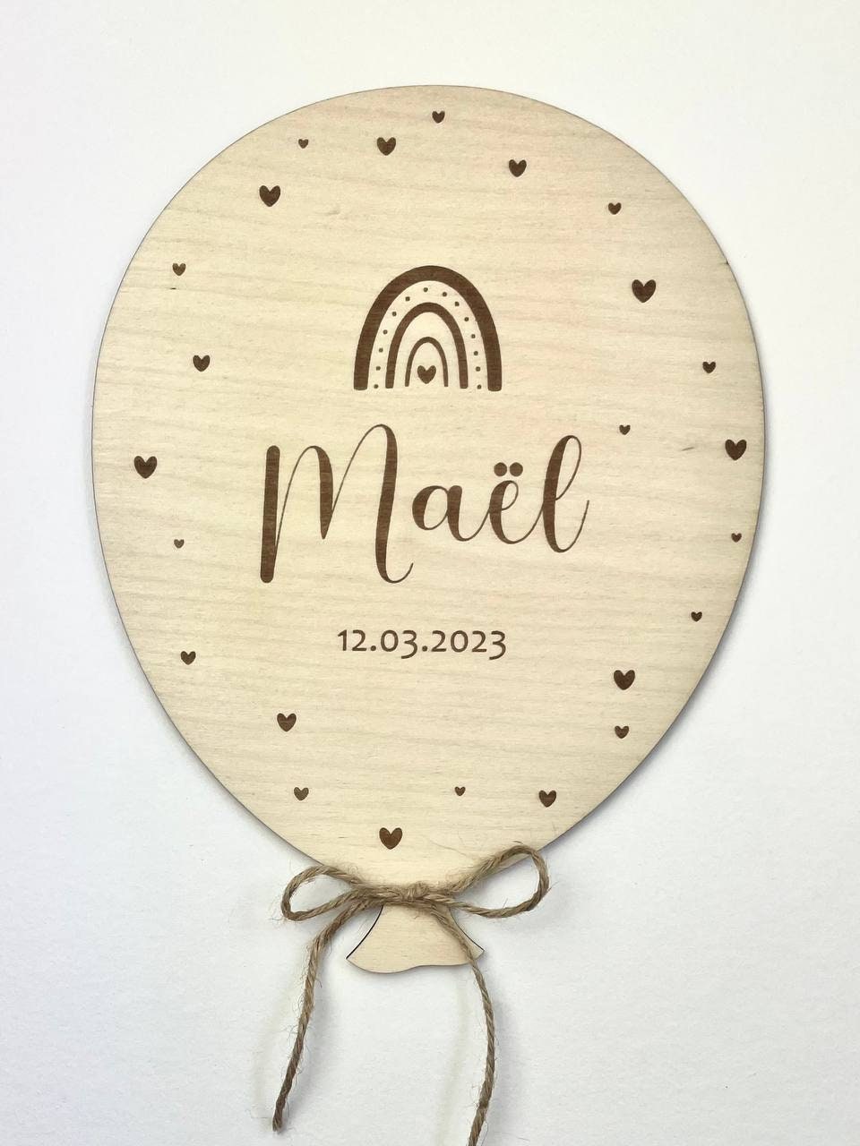 Ballon personnalisé en bois