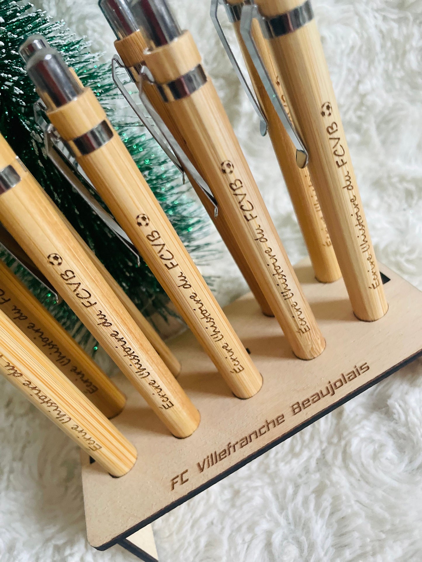 Stylo personnalisé en bois / Idée cadeau personnalisé-noël / Stylo en Bambou Personnalisé