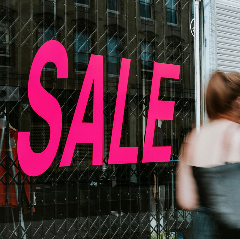 Fensteraufkleber SALE / Aktionsaufkleber für Schaufenster