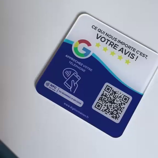 Plaque NFC Google Avis